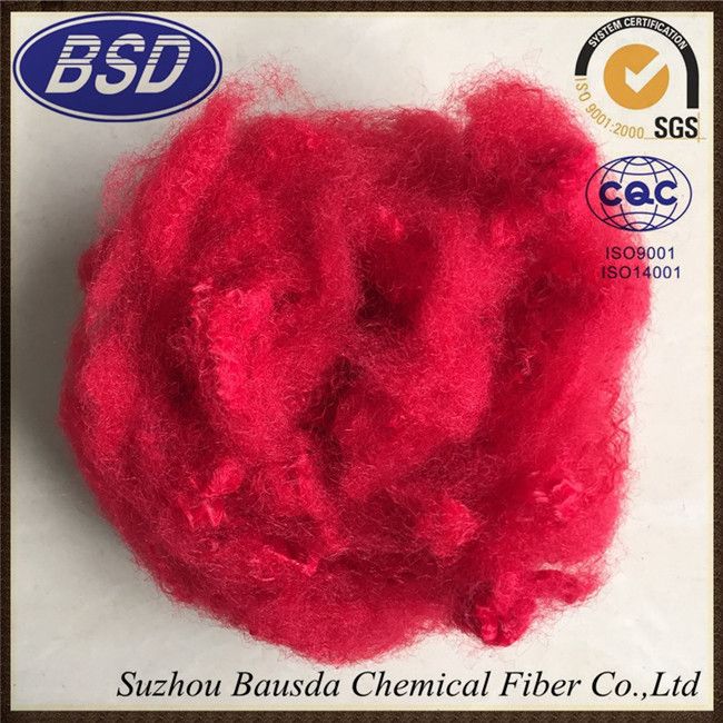 6D+51艳大红-棉纺纺纱专用型化纤